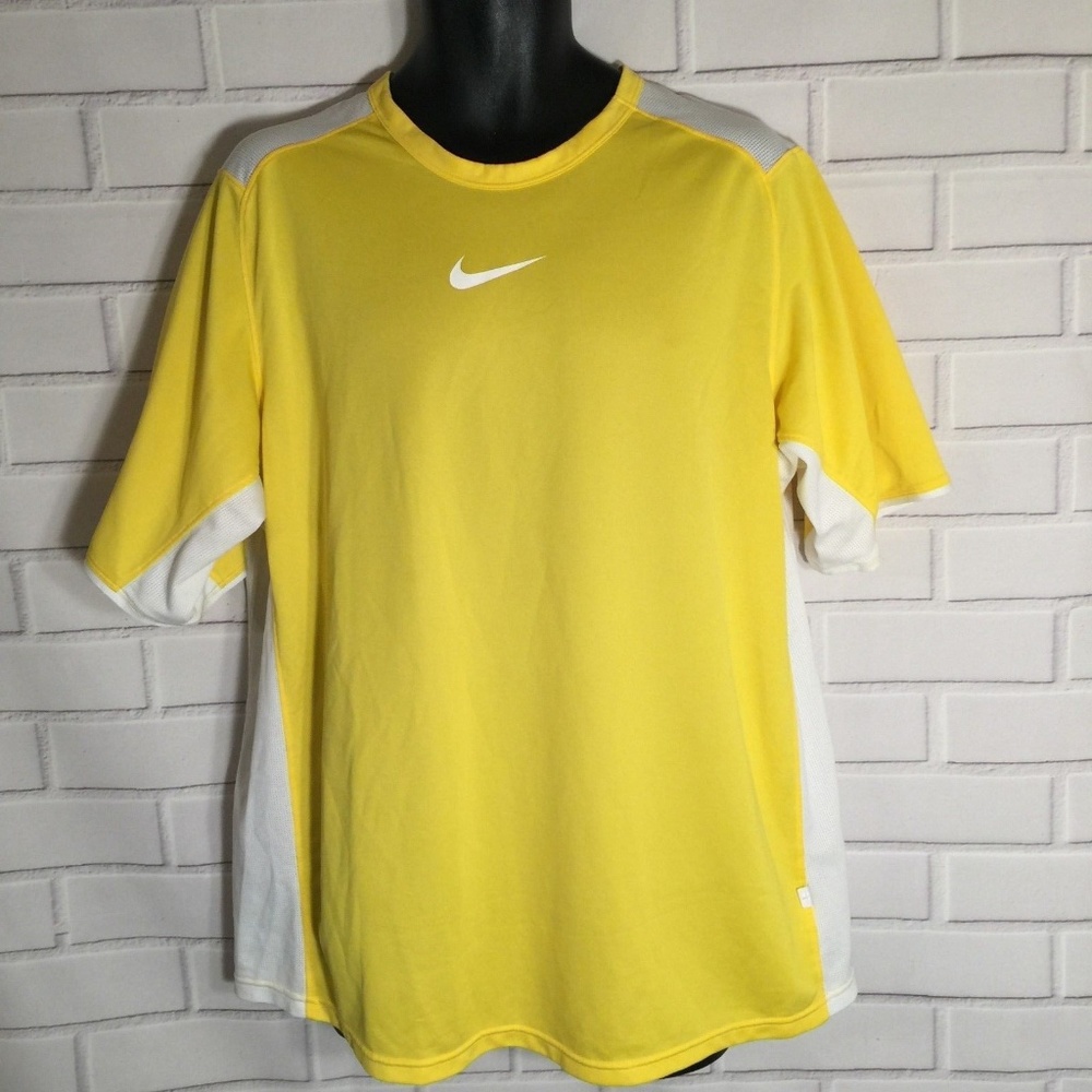 Nike Dri-Fit Yellow Short Sleeve Athletic Shirt